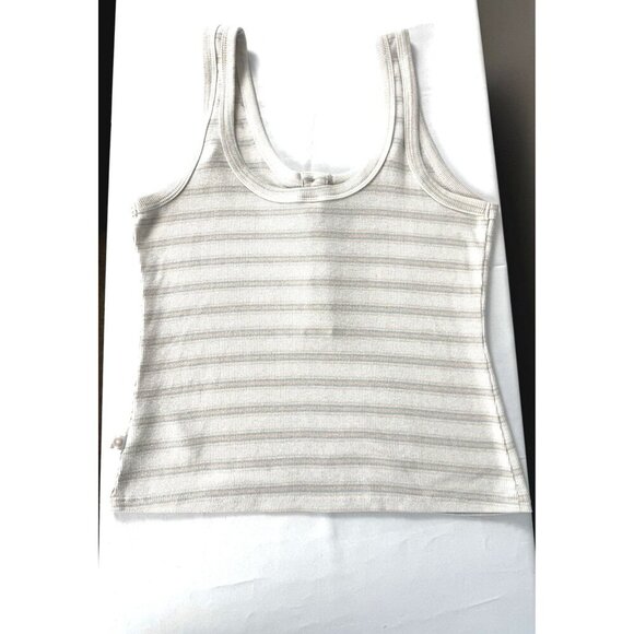 Old Navy Womens Pastel Ice Cream Stripe Tank M Y2K Retro Dopamine Summer Cute - Picture 4 of 8